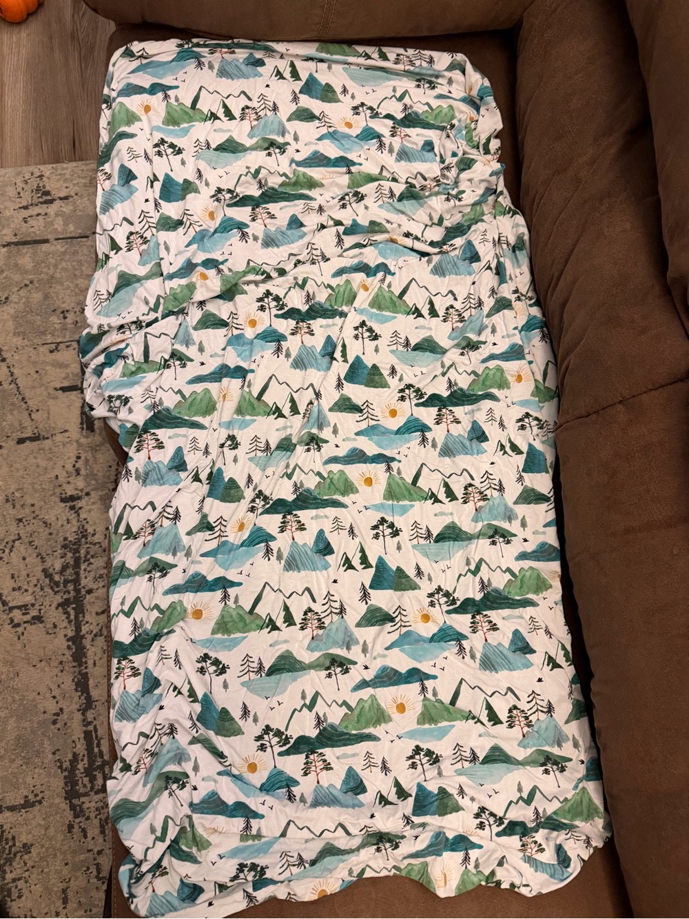 Little Sleepies Mountain Mist Crib Sheet